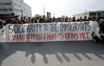 Уровень иммиграции в Греции