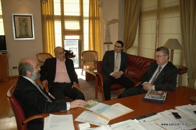 9-10 февраля 2011 г. Генконсул России в Салониках А.А. Попов посетил г. Александруполис