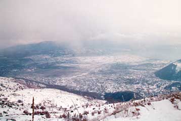Горы Северной Греции покрыл первый снег