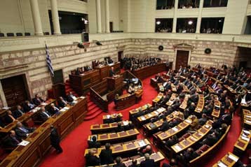 Греческий парламент принял государственный бюджет на 2008 год