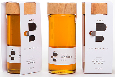 Новости дизайна: Коронованный греческий мёд Pure Mother Bee