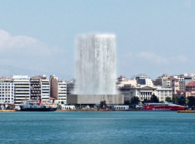 В Греции башню превратят в ветроэлектростанцию или водопад
