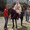 Греческий митрополит верхом на коне возглавил праздник конного клуба им св. Георгия Победоносца