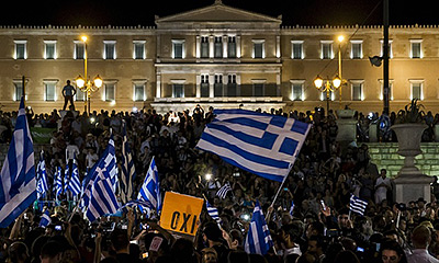 Окончательные результаты референдума. Греция празднует и негодует.