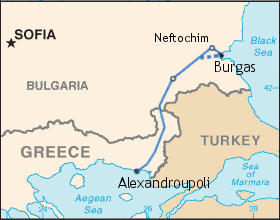 РФ и Греция создали рабочую группу по проекту Бургас-Александруполис