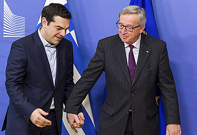 Юнкер и Ципрас заявляют о прогрессе на переговорах с кредиторами