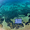 Самый большой «подводный» флаг Греции