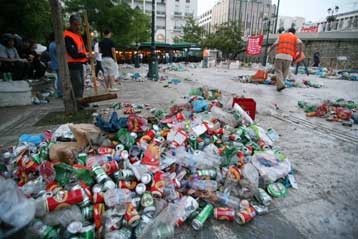 Проблема мусорных отходов в Греции и других странах ЕС