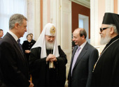 Предстоятель Русской Православной Церкви посетил посольство Греции по случаю праздника Торжества Православия