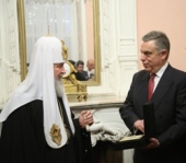 Патриарх Кирилл посетил посольство Греции по случаю недели Торжества Православия