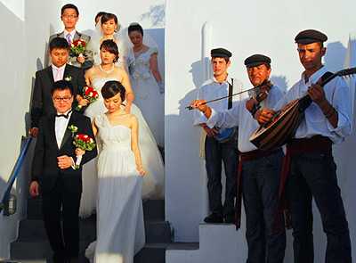 Китайская групповая свадьба на Крите